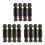 12Ud Accesorio Conector Hidráulico Negro 5