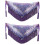 2Pz Gonna E Sciarpa Danza Per Donne Viola Con Design 4
