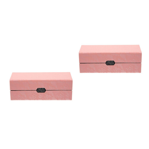 2Pz Custodia Occhiali Sole Rosa Strato Design Sottile 2