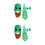 2Set Decorazioni Tessuto Verde Cappello E Festa St. Patrick 7