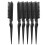 30Pz Pettine Nero Tre File Ergonomico Per Styling E Volume 1