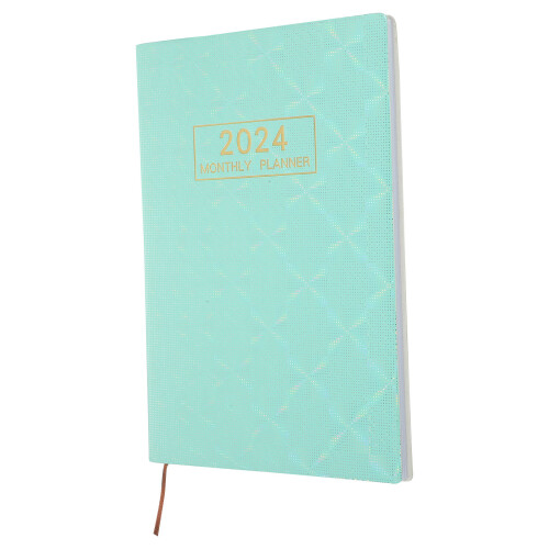 Planner Settimanale Verde Taccuino Per Studenti 2024 Portatile