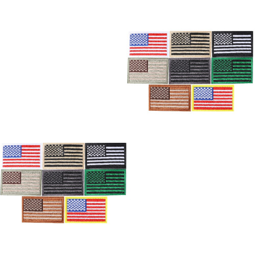 16Pz Patch Americana Ricamata Per E Colorati 1
