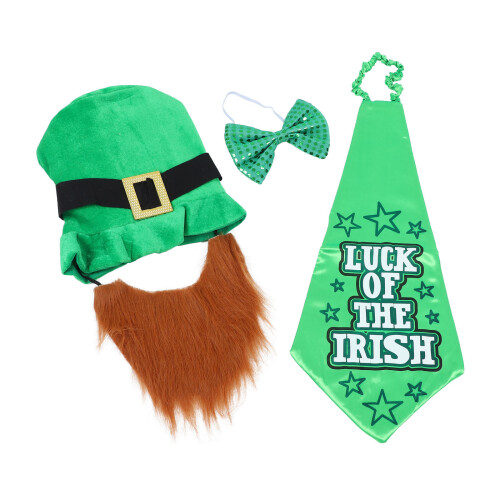 2Set Decorazioni Tessuto Verde Cappello E Festa St. Patrick 1
