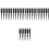 30Pz Pettine Nero Tre File Ergonomico Per Styling E Volume 6