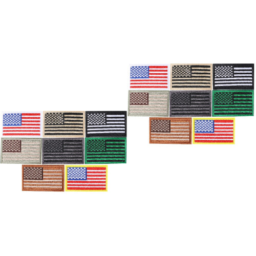 16Pz Patch Americana Ricamata Per E Colorati 2