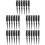 30Pz Pettine Nero Tre File Ergonomico Per Styling E Volume 8