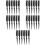 30Pz Pettine Nero Tre File Ergonomico Per Styling E Volume 9