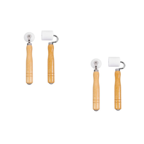 4Pz Roller Pressione Muro Legno+ Khaki Per Carta Da Parati E Tessuto 2