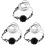 3Pz Collane Choker Fiore Nero Per Ragazze Halloween 3