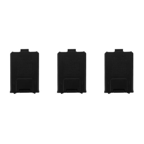3Pz Batterie Nero Con Coperchio Per 6 Batterie Aa 1