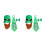 2Set Decorazioni Tessuto Verde Cappello E Festa St. Patrick 4