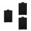 3Pz Batterie Nero Con Coperchio Per 6 Batterie Aa 5