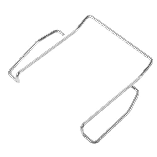4Pz Fermaglio Clip Metallo Per Microfono Lavalier Argento 2