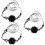 3Pz Collane Choker Fiore Nero Per Ragazze Halloween 7