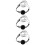 3Pz Collane Choker Fiore Nero Per Ragazze Halloween 8