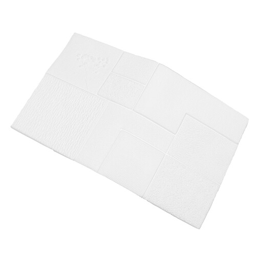 2Szt Biały 3D Panel Ścienny Naklejka Dekoracja Samoprzylepna 1