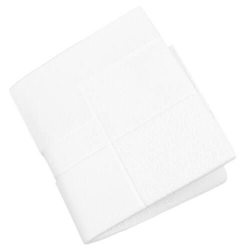 2Szt Biały 3D Panel Ścienny Naklejka Dekoracja Samoprzylepna