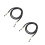 2Pièces Bracelet Lunettes Noir Multifonction Polyester 9