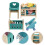 2Conjuntos Mini Móveis Decorativos Azul Para Uso Infantil 8