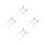 4Pares Elfos Ear Clip Dourados Com Tassel E Artificial 5