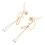 4Pares Elfos Ear Clip Dourados Com Tassel E Artificial 1