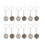 3Set Vassoi Pendenti in Metallo Con Cabochon Per DIY Creativo 3