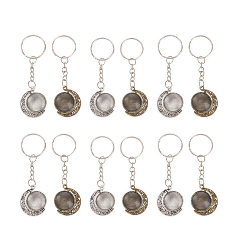 3Set Vassoi Pendenti in Metallo Con Cabochon Per DIY Creativo 2