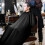 3Conjuntos Barber Preta Ajustável Para Corte E Tintura De 9
