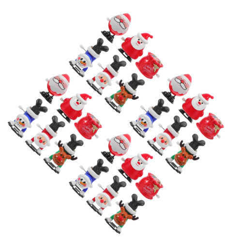 4Conjuntos De Natal Com Mecanismo Clockwork PP E Metal 2