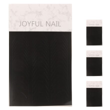 Czarny French Tip Zestaw Papierowych Naklejek Do Manicure