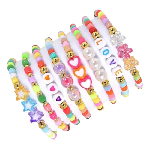 Lot de 8 bracelets d'amitié réglables, ensemble de bijoux faits