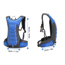 10L Leichter Fahrrad-Hydrationsrucksack – Robuste, verstellbare Tasche, Schwarz/Blau