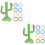 2Conjuntos Anéis Praia Multicolorido PVC 6