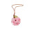 Glasgewebter Blumen-Schlüsselanhänger, leichte-Vanille-Erdbeeren 1
