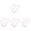 4Conjuntos Para ABS Com Colar E Pulseira Bead Coloridos 4