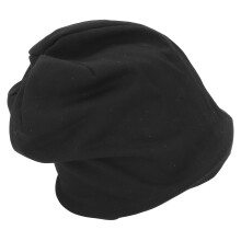 EMF-Schutz Mütze Baumwolle Silberfaser Slouch Schwarz für Damen und Herren