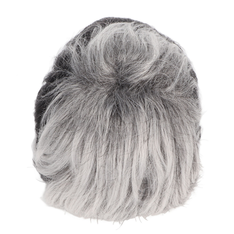 Unisex Oblique Bangs Wig For Women, Natural Hair Wig With Texture Temperament Soft And Breathable Fluffy Short Hair Heat Resistant Synthetic Fiber Comfortab