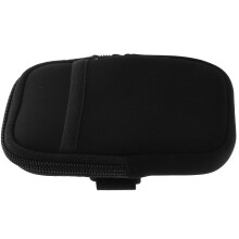 4St Kleine Zwarte Neopreen Pouch Met Band Voor Outdoor Gebruik