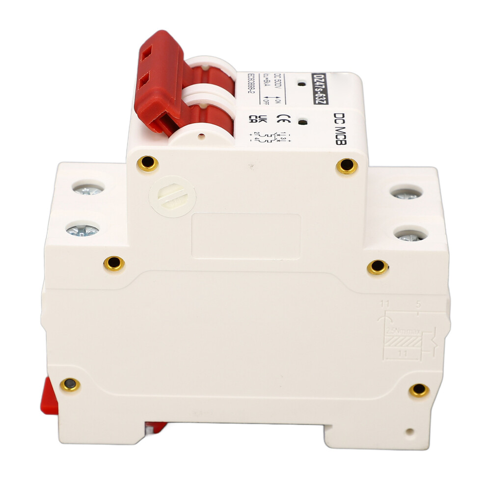 Dc 500V 2P Miniature Circuit Breaker Dz47s 63Z 20A Short Circuit Protection 4601371181631