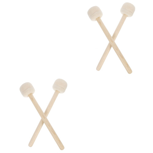 4St Wolvilt Drumsticks Percussie Accessoire Handvat Beige 2