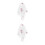 2St Ademend Tulle 3D Bruids Hoofdband Met Sluier Bruiloft 5