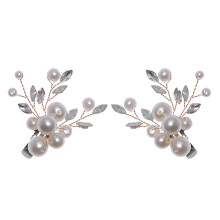 3Paren Paar Decorative Shoe Buckles Gouden Parel DIY Wedding Party