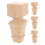 4St Beige Rustieke Meubelpoot Vierkant Voor En Dressoir 1