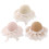 2St Beige Kind Hoed Stro Zonbescherming Buiten 1