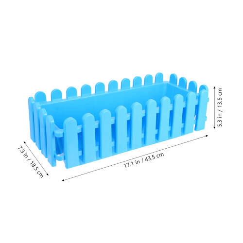 2St Duurzame Plastic Bloembak Voor , Rechthoekig, 1