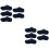 10Paren Navy No Show Ademend Elastisch Met Siliconen Hiel 6