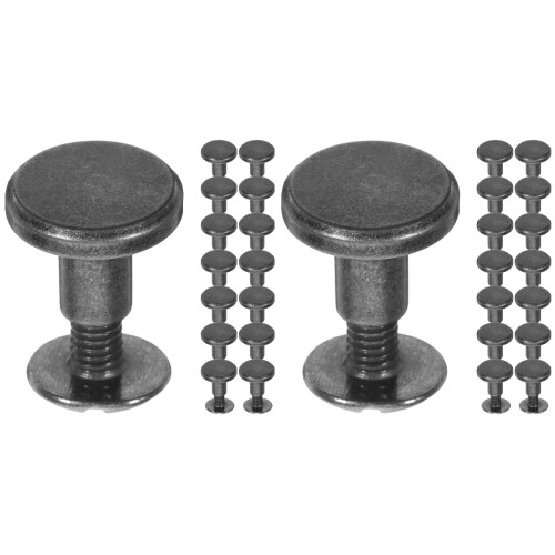 40Pz Rivetti Argento Resistente Per DIY, Abbigliamento E 1