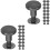 40Pz Rivetti Argento Resistente Per DIY, Abbigliamento E 3