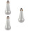 3Pz Silenziatori Trombone Tenore Metallico Argento Per Studio Casa 7